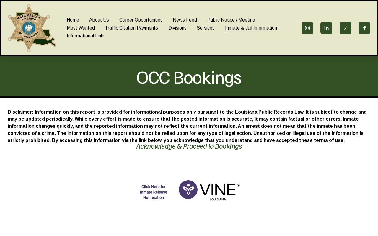 Ouachita Parish arrest records bookings gateway