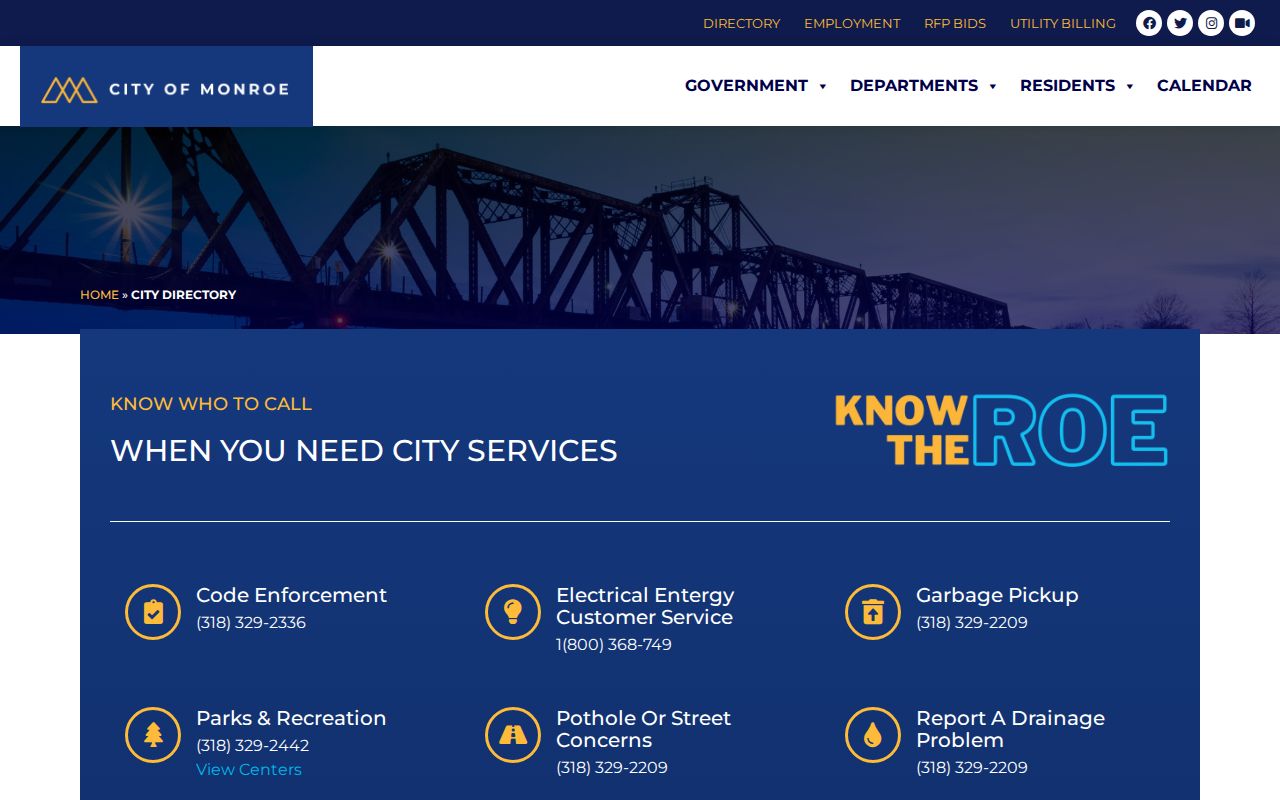 Monroe Police Department criminal record directory in Ouachita Parish